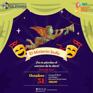 Afiche de la Obra de teatro: El misterio bufo